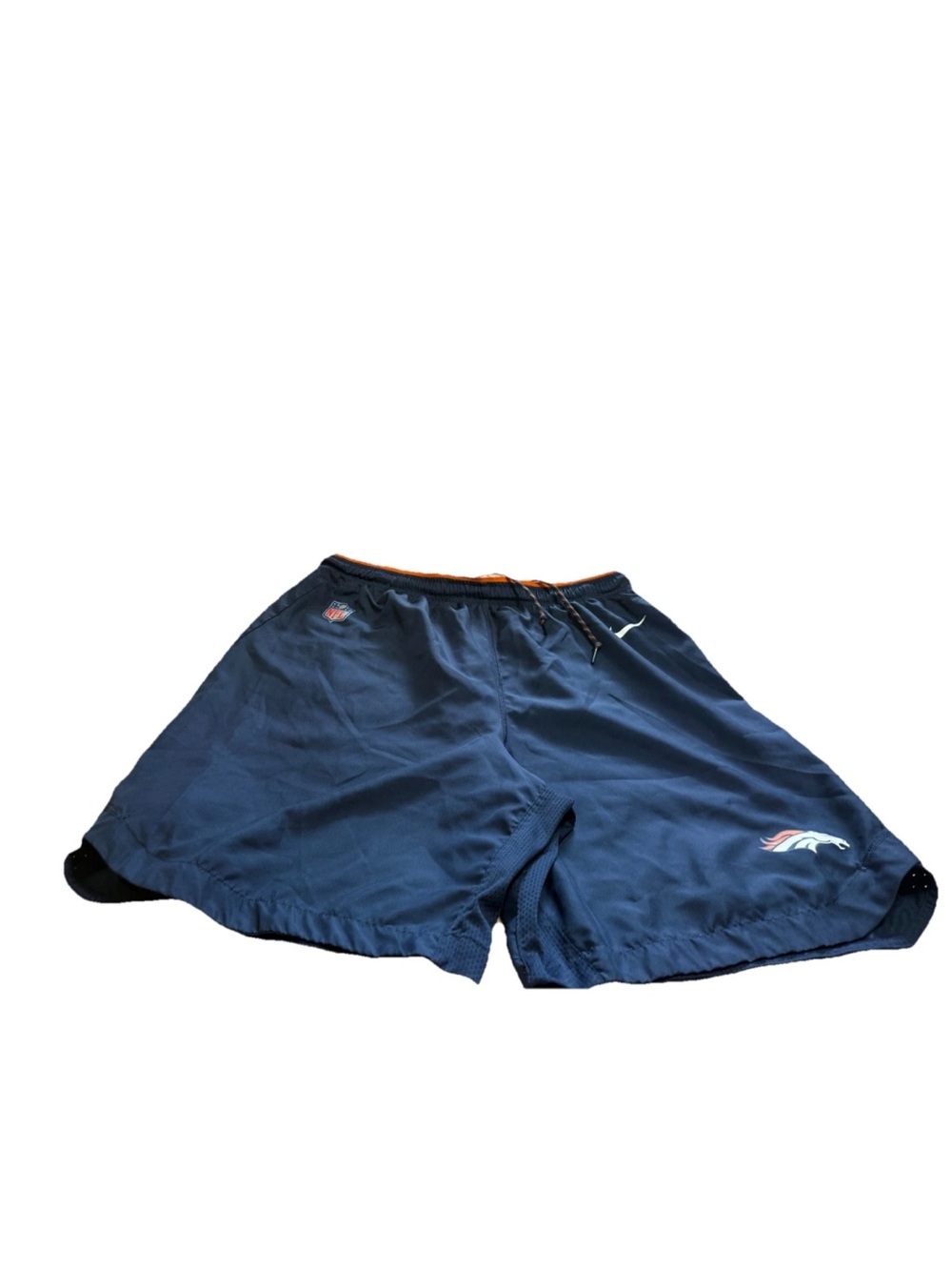 Nike Dri Fit NFL On The Field Mens Blue Denver Broncos Shorts! 2XL36x10